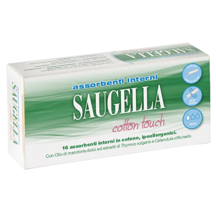 Cotton Touch Assorbenti Interni Mini Saugella 16 Pezzi