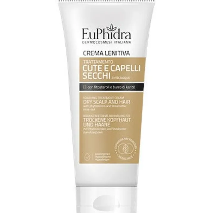 Crema Lenitiva Cute/Capelli Secchi Euphidra 200ml