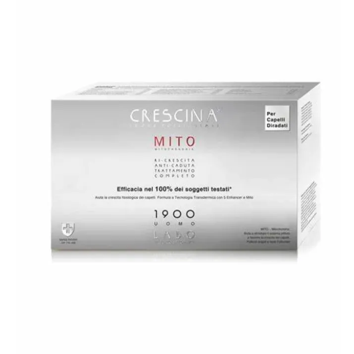 Crescina Isole Follicolari Mito 1900 Uomo Labo 20+20 Fiale
