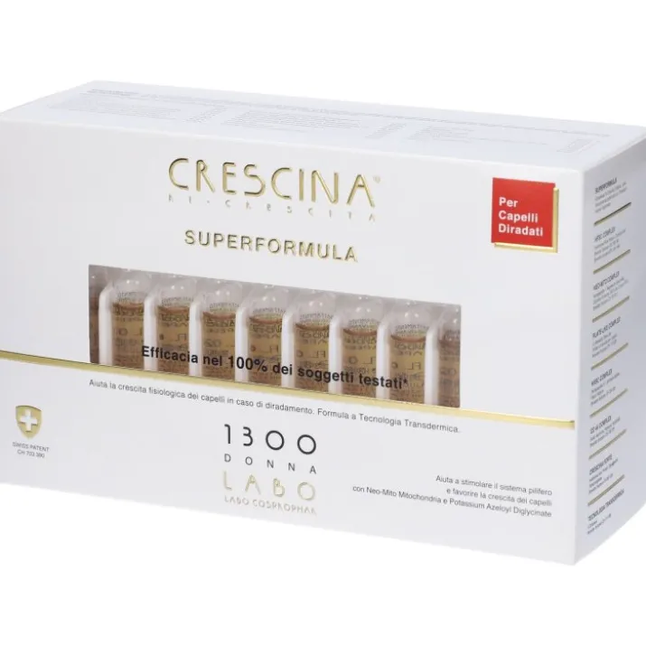 Crescina Ri Crescita Superformula 1300 Donna Labo 40 Fiale Da 3,5ml