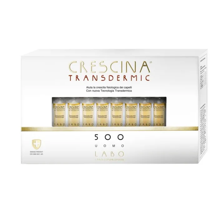 Crescina Transdermic Ricrescita 500 Uomo Labo 40 Fiale