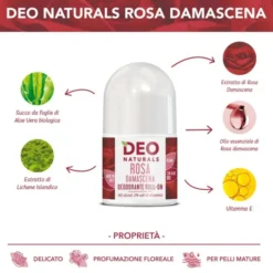Deo Naturals Rosa Damascena Optima Naturals 50ml