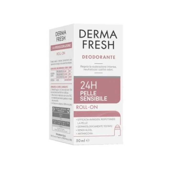 Dermafresh 24H Pelle Sensibile Deodorante Roll-On 50ml