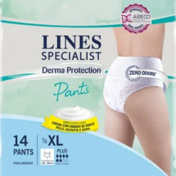 Derma Protection Plus pannolone sagomato XL Lines Pecialist 14 Pezzi