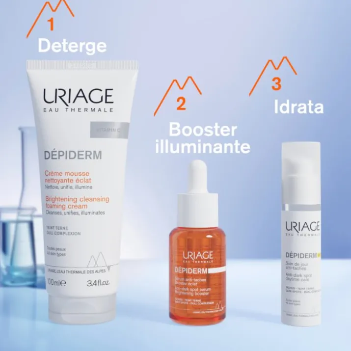 Dépiderm Mousse Detergente Luminosità Uriage 100ml
