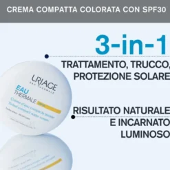 Eau Thermale Crema Compatta All'Acqua Colorata Spf30 Uriage 10g