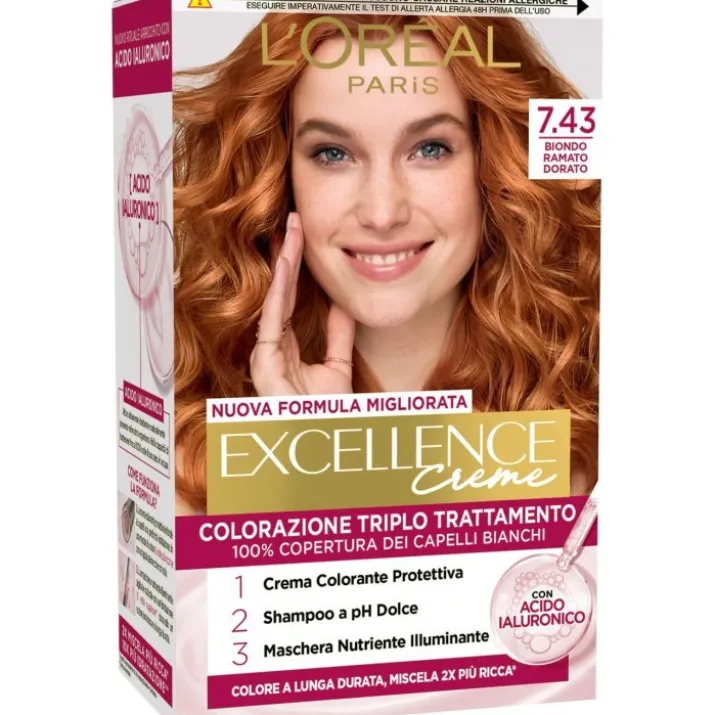 Excellence 7,43 Biondo Ramato Dorato L'Oréal Paris 1 Kit