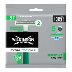 Extra Essential 2 Rasoio Usa e Getta Sensitive Wilkinson 5 Pezzi