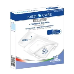 F-CARE Garza Compressa Cotone 12/8 36X40cm 12 Pezzi