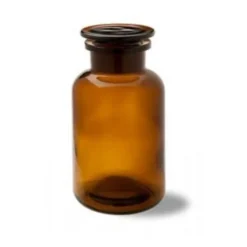 Flacone Vetro Bocca Larga Tappo Smeriglio 100ml
