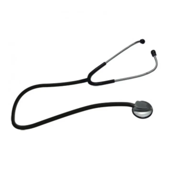 Fonendoscopio Per Adulti - Deluxe Con Testina Piatta Colore Nero