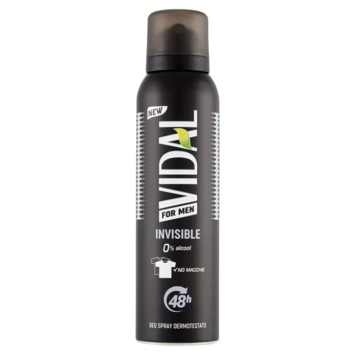 FOR MEN INVISIBLE Deodorante Spray VIDAL 150ml