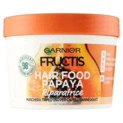 Fructis Hair Food Papaya Maschera Capelli Riparatrice Garnier 390ml