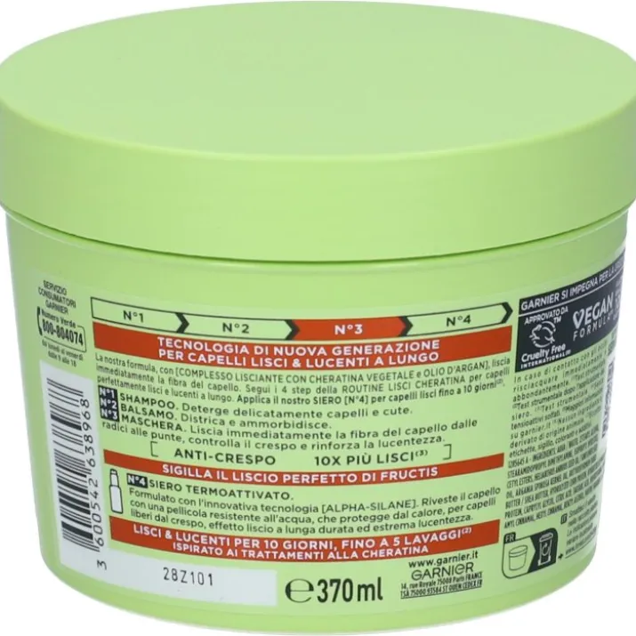 Fructis Keratin Sleek Maschera Garnier 370ml