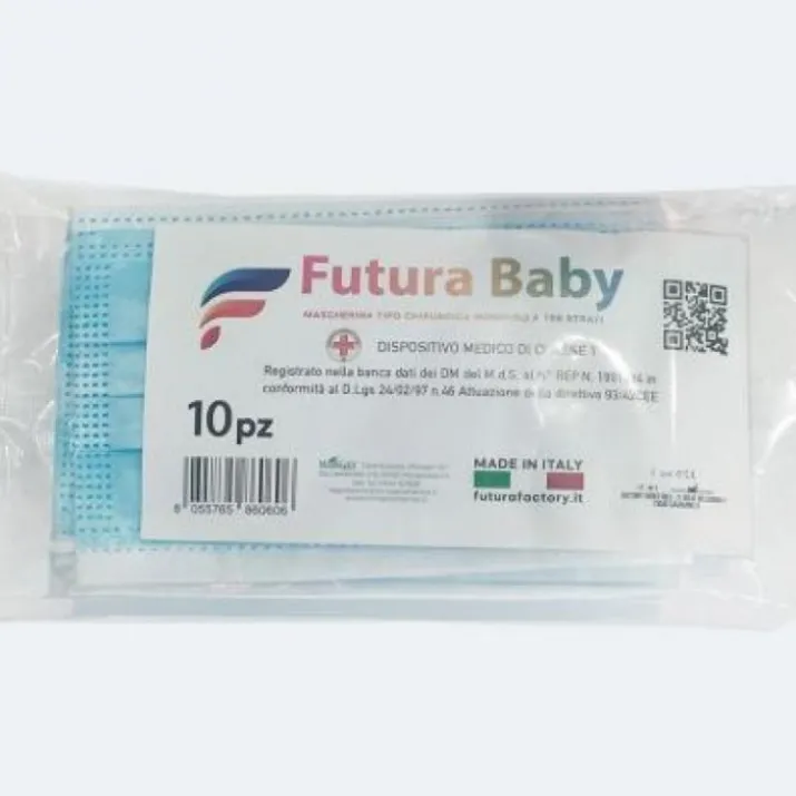 Futura Baby Morgan Pharma 10 Mascherina Chirurgiche