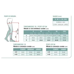Gambaletto Tg.L Corto POST-OP 24 GloriaMed