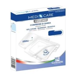 Garza in Cotone 36x40cm Medi+Care 12 Pezzi