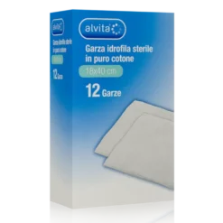 Garza Sterile 18cmx40cm Alvita 12 Pezzi