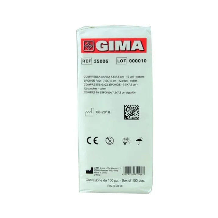 Garza 12strati 20fili 7,5x7,5cm GIMA 1000 Pezzi