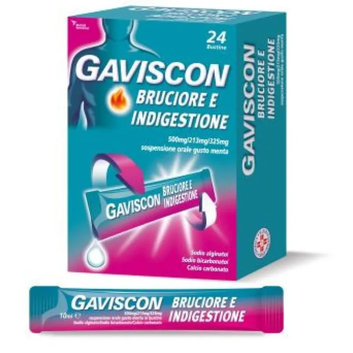 Gaviscon Bruciore e Indigestione Espositore 8 Pezzi