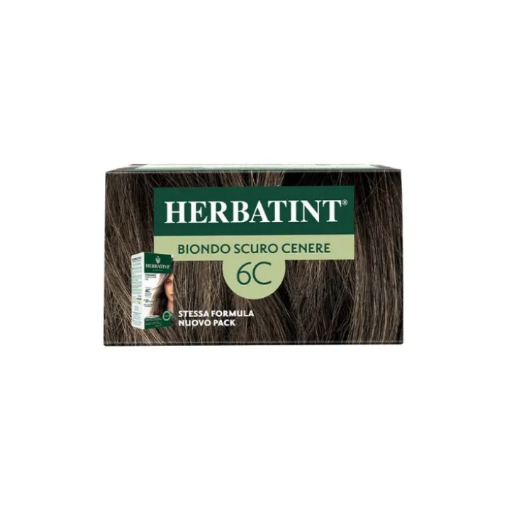 Gel Colorante Permanente 6C Biondo Scuro Cenere Herbatint 170ml