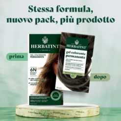 Gel Colorante Permanente 6C Biondo Scuro Cenere Herbatint 170ml