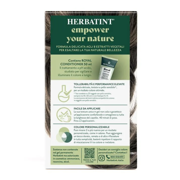 Gel Colorante Permanente 6C Biondo Scuro Cenere Herbatint 170ml
