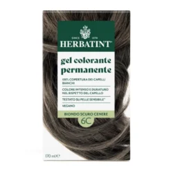 Gel Colorante Permanente 6C Biondo Scuro Cenere Herbatint 170ml