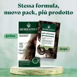 Gel Colorante Permanente 7C Biondo Cenere Herbatint 170ml
