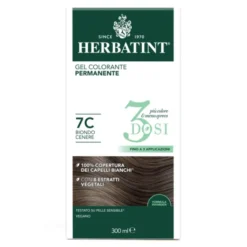 Gel Colorante Permanente 7C 3 Dosi Herbatint 300ml