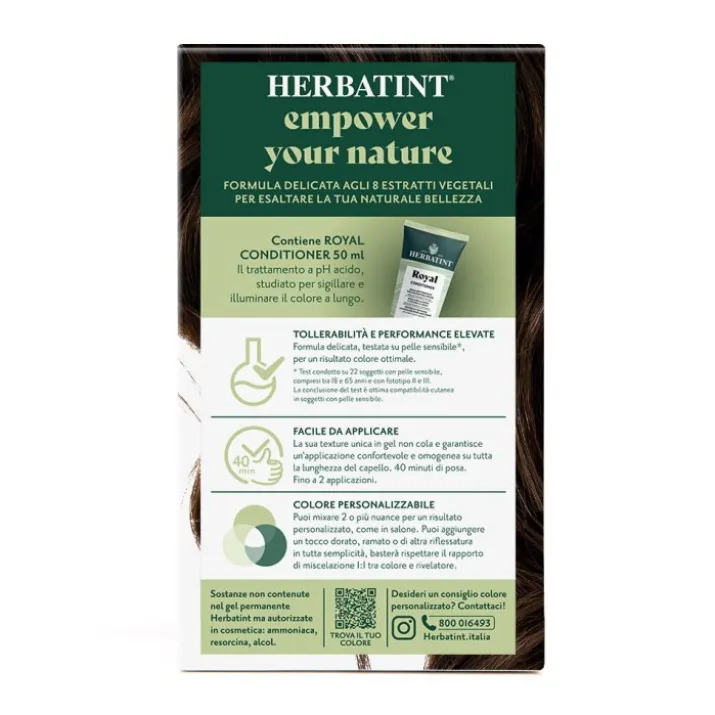 Gel Colorante Permanente 4D Castano Dorato Herbatint 170ml