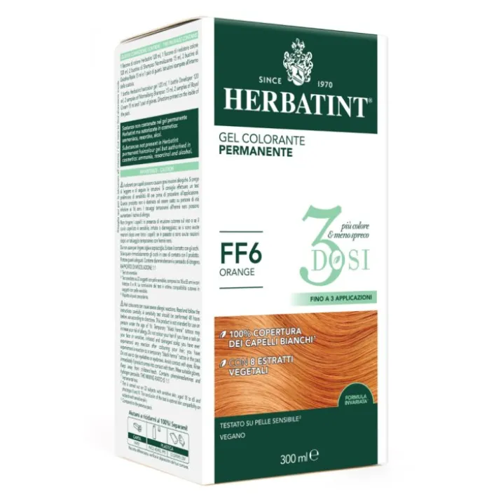 Gel Colorante Permanente FF6 3 Dosi Herbatint 300ml