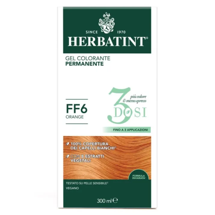 Gel Colorante Permanente FF6 3 Dosi Herbatint 300ml