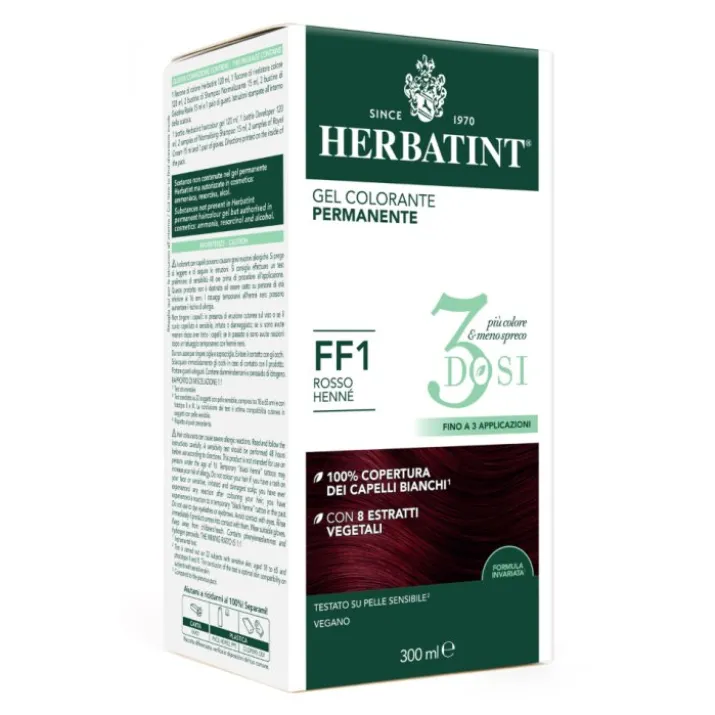 Gel Colorante Permanente FF1 3 Dosi Herbatint 300ml