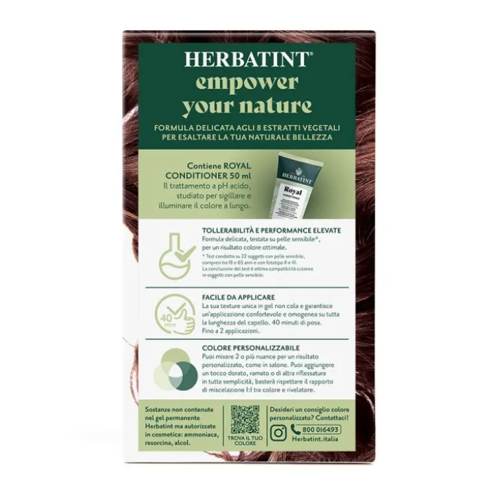 Gel Colorante Permanente 7M Biondo Mogano HERBATINT® 170ml