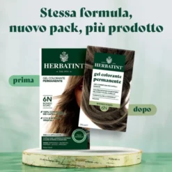 Gel Colorante Permanente 6N Biondo Scuro Herbatint 170ml