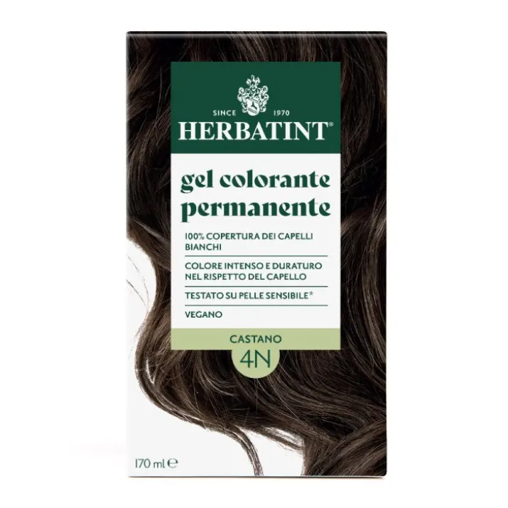 Gel Colorante Permanente 4N Castano Herbatint 170ml