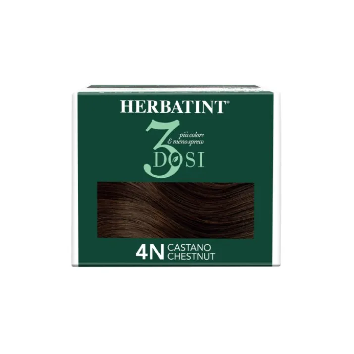 Gel Colorante Permanente 4N 3 Dosi Herbatint 300ml