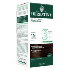 Gel Colorante Permanente 4N 3 Dosi Herbatint 300ml