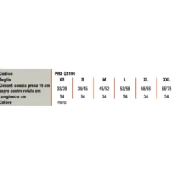 GenuFIT04 Ginocchiera Tubolare PR3-G1104 Taglia M RO+TEN