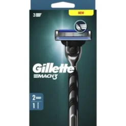 Gillette Mach3 Rasoio Standard con 2 Ricariche