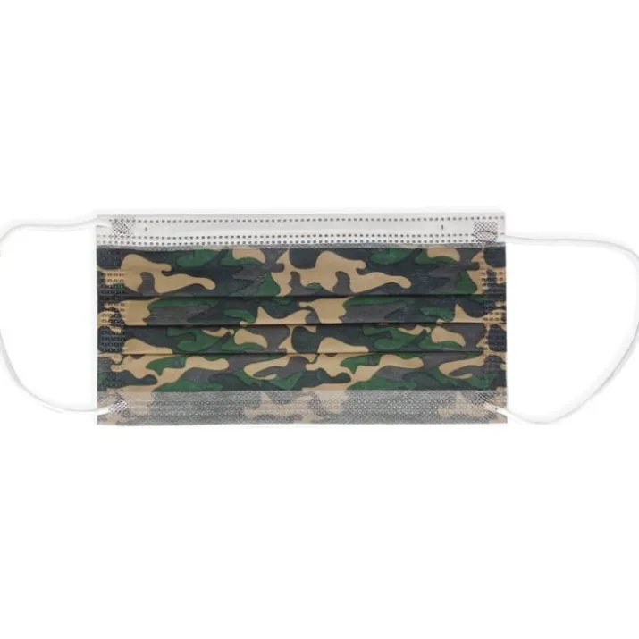 GiSafe Mascherina Chirurgica IIR Adulti Militare GIMA 10 Pezzi