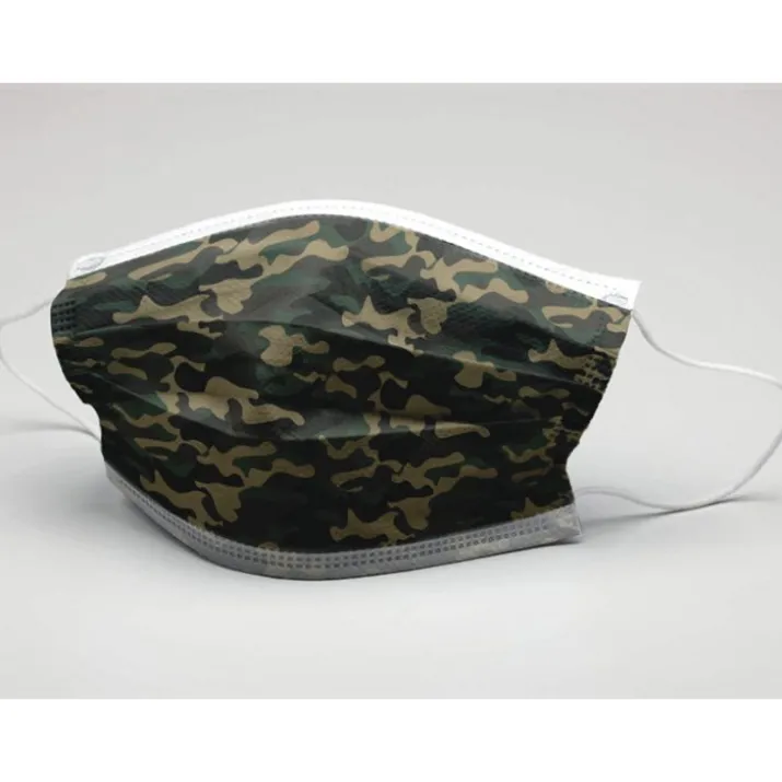 GiSafe Mascherina Chirurgica IIR Adulti Militare GIMA 10 Pezzi