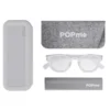 Glasses Ice White +2 Popme