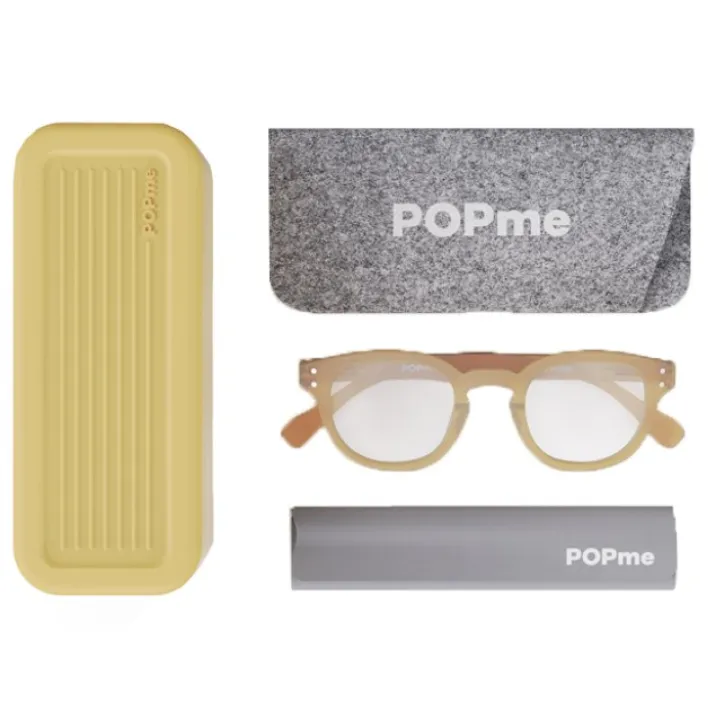 Glasses Yellow Peach +2 Popme