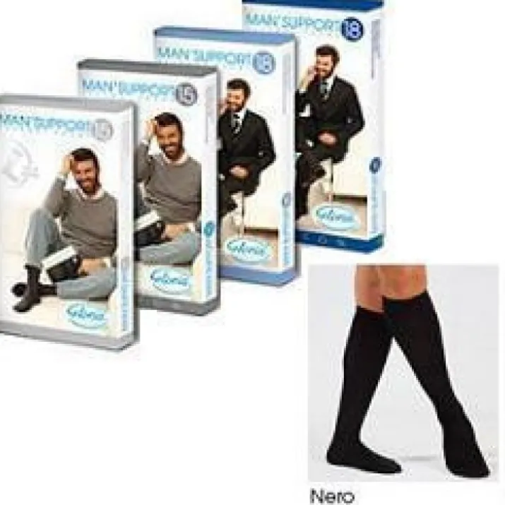 Gloria Med Gambaletto Support 18 Nero Taglia 1
