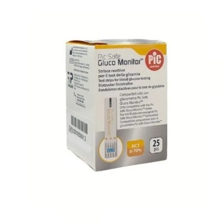 Gluco Monitor Strisce Reattive PIC 25 Pezzi
