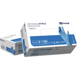 Guanti da Esaminazione in Nitrile Senza Polvere Tg.S 100 Pezzi