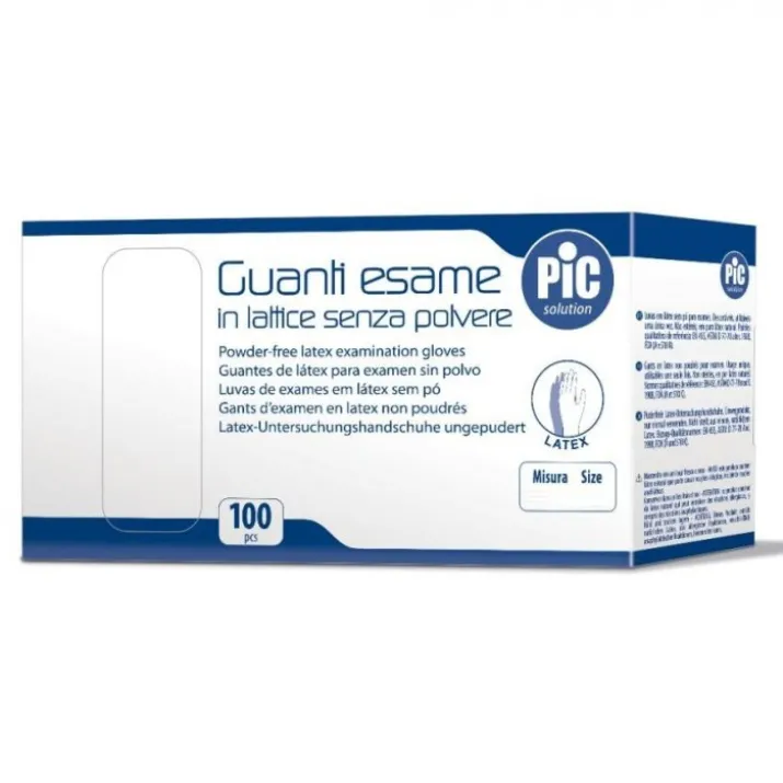 Guanti Esame Con Polvere Mis.S PIC 100 Pezzi