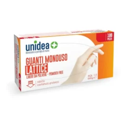 GUANTI IN LATTICE unidea Misura L 100 Pezzi
